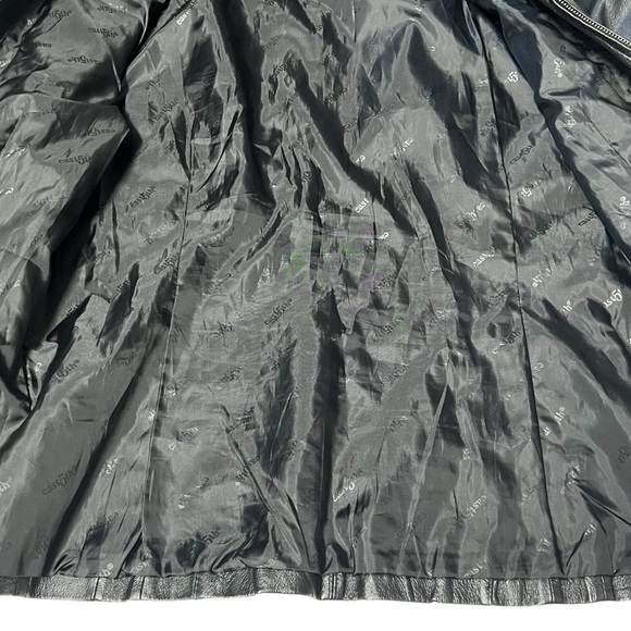 East 5th - Womens Black Leather Jacket Sz LG - Picture 5 of 8